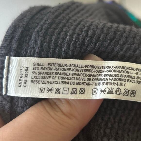 Free People Green Blue Black Iridescent Sequin Sleeveless Mini Dress - Picture 6 of 7